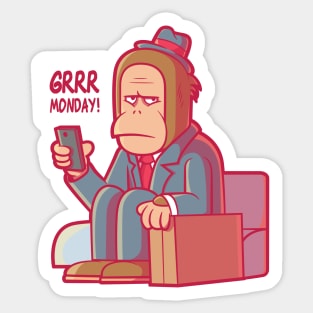 Grrr Monday! Sticker